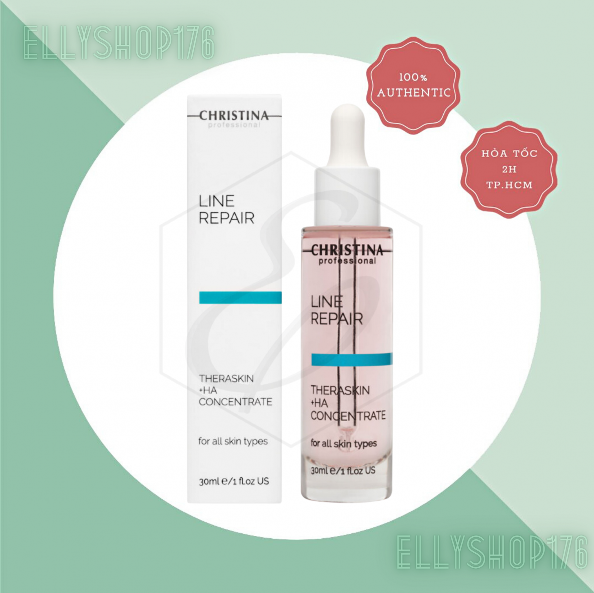 Serum Cấp Nước Trẻ Hóa Và Phục Hồi Da Christina Line Repair Theraskin+HA Concentrate - 50ml